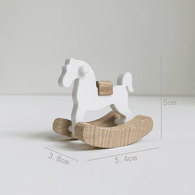 ドールハウス用 ミニチュア道具 フィギュア ぬい撮 おもちゃ 撮影道具 模型 木馬