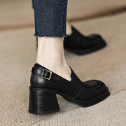 ローファー　革靴　レディースシューズ　韓国ファッション　デザイン　2colors