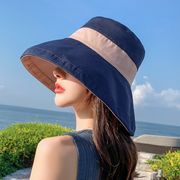 二重帽子 レディース UVカット 紫外線対策 折りたたみ 大きいサイズ 小顔対策 夏 春