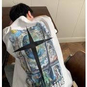 2022春夏新作 メンズ 男 カジュアル 半袖 丸首 プリント トップス Tシャツ インナー M-3XL