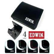 【全4色】EDWIN エドウイン カラーステッチ ボックス型 コインケース 小銭入れ  再生皮革