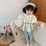 【2024春新作】韓国風子供服 ベビー服 キッズ 女の子　カジュアル  長袖　TシャツORロングパンツ