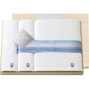 今治　ザ ホワイト　日本製 バスタオル＆フェイスタオル2P（木箱入）