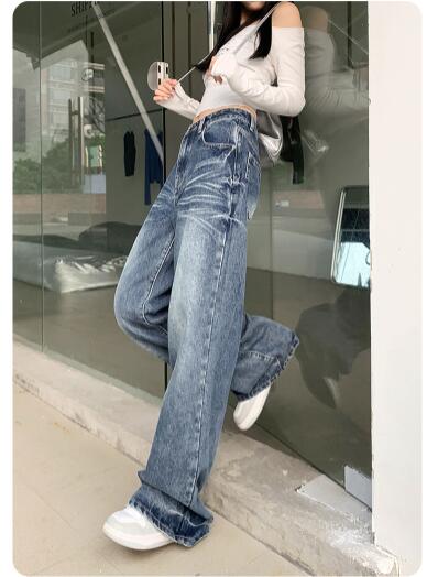 パンツ ズボン ファッション レディース デニム CLASSIC ハイウエスト ゆったり 個性 トレンド 人気