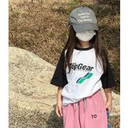 2024夏新作  韓国風子供服  ベビー服  トップス  半袖   Tシャツ  男女兼用