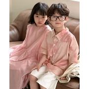 2024 ins 韓国風子供服  ベビー服    ピンク ワンピース  Tシャツ  ショートパンツ