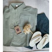 2024 INS 夏新作  韓国風子供服  トップス   シャツ  半袖   男女兼用