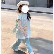 2024 韓国風子供服  ベビー服   トップス シャツ or ジーンズ ロングパンツ  デニムズボン