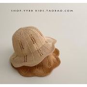 韓国風 子供帽子 ベビー用 赤ちゃん  ハット キッズ 帽子 キャップ 日焼け防止　麦わら帽子   4色