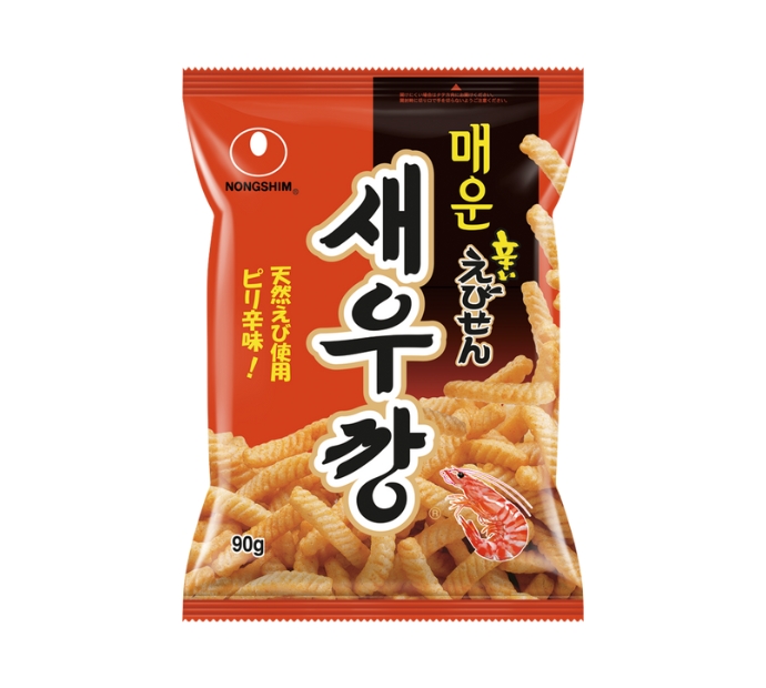 韓国　辛いえびせん　メウンセウカン　90ｇ　人気　定番お菓子　エビセン　韓国風
