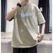 2022春夏新作 メンズ 男 カジュアル トップス 半袖 丸首 プリント Tシャツ インナー 3色 M-3XL