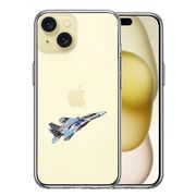 iPhone 15 Plus 側面ソフト 背面ハード ハイブリッド クリア ケース 航空自衛隊 F-15J アグレッサー5