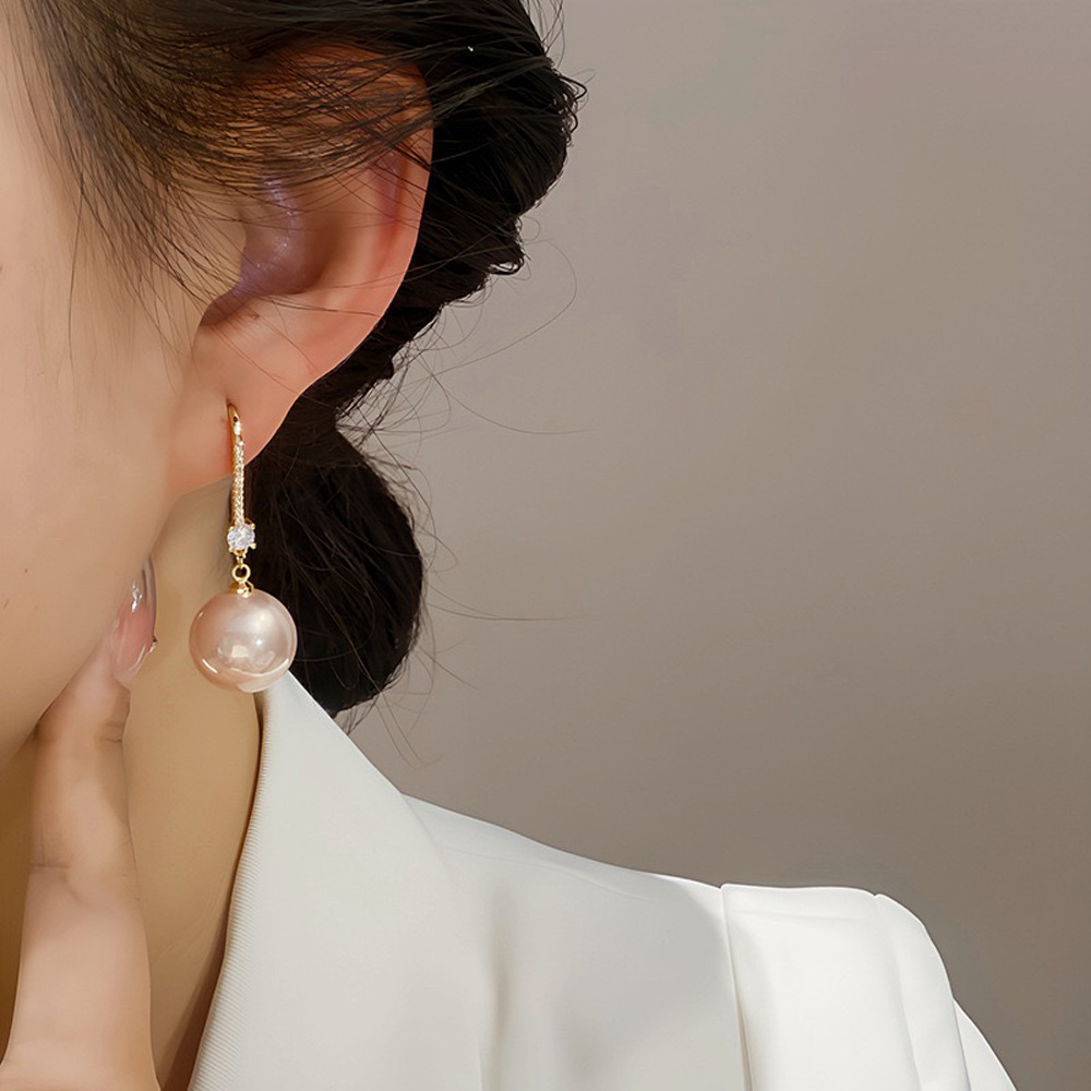 2024新作 ピアス アクセサリー 上品 パール 大きめ ゴールド  