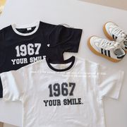★全2色★　子供服　80~130cm　キッズTシャツ　カジュアル1967半袖　韓国キッズファッション