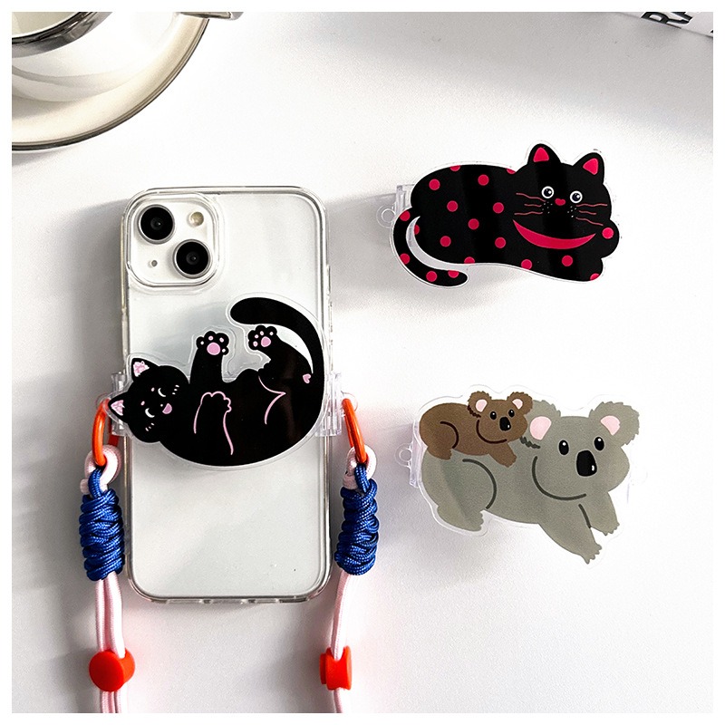 ♢ストラップ♢スマホアクセサリー♢カラフル♢クリアネコアイス♢スマホストラップ♢ ♢ストラップ♢スマホアクセサリー♢カラフル♢クリアネコアイス
