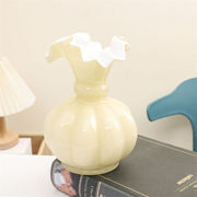 個性的なデザイン INSスタイル  瑠璃の花瓶 カボチャ 水耕栽培 ドライフラワー 花瓶 花瓶挿し 置物