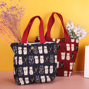 2024新作 使いやすい 収納バッグ お弁当包み ハンドバッグ 大容量  お弁当袋  収納 昼食袋 防水