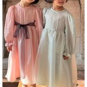 キッズ服 子供用のスカート ワンピース 韓国子供服 ワンピース 2024春新作 長袖 お姫様のドレス 80-140