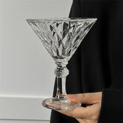 人気のあるデザイン ヨーロッパ式 ダイヤモンド ハイフット グラス レリーフ シャンペン 洋風グラス