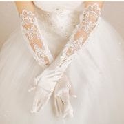 結婚式手袋 花嫁手袋 ブライダルグローブ ブライダルドレス パーティー ドレス手袋  ロング手袋 演出手袋