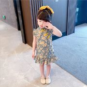 女の子のチャイナドレスの夏の小さな女の子のチャイナドレスのドレス中国風のレトロなドレス