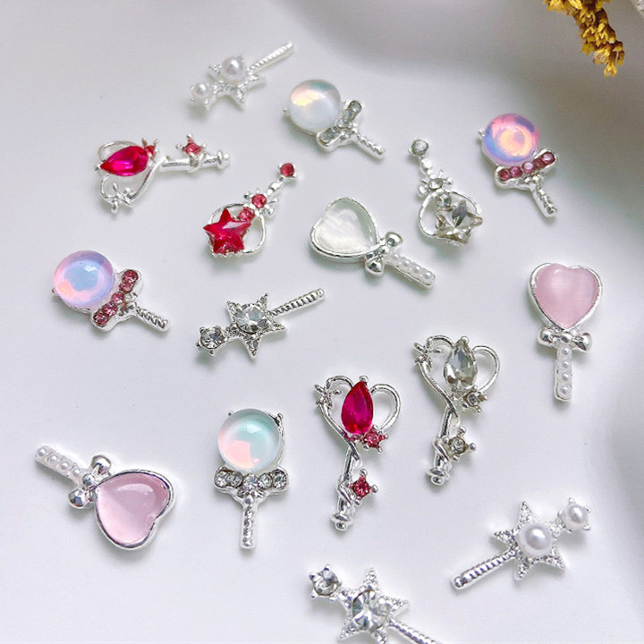 メタルパーツ ネイルジュエリー 魔法 ネイルパーツ シルバー