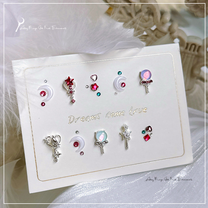 メタルパーツ ネイルジュエリー 魔法 ネイルパーツ シルバー