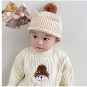 帽子 ニットキャップ ニット帽 ベビー 赤ちゃん 女の子 男の子 秋冬 防寒 暖かい かわいい 冬物