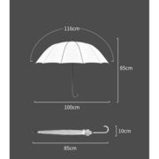 長傘 レディース無地 長柄 遮光 遮熱 UVカット 紫外線対策 長傘 日傘 雨傘 晴雨兼用 可愛い