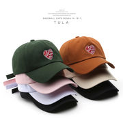 7色 レトロなファッション ハート刺&#32353; 野球帽 アウトドアスポーツ 日よけ帽 ひさしのついた帽子