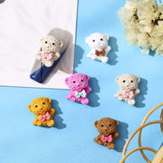 かわいい ネイルパーツ 樹脂 クマのマニキュアの装飾 ハンドメイド 手芸材料 ネイル用品