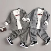 スーツ Tシャツ+ブレザー+スーツパンツ 3点セット キッズ 男の子 ベビー 入学式 入園式 七五三 初節句