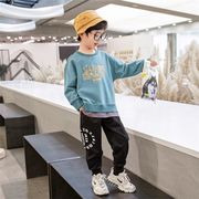 韓国子供服 セットアップ カジュアル スウェット コート ロングパンツ ズボン tシャツ 春秋 長袖