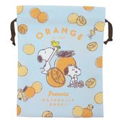 【巾着袋】スヌーピー トラベル巾着 オレンジ
