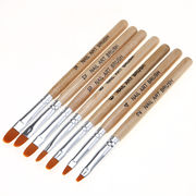 7個/セット 木製 ネイル筆 平筆 フレンチ筆  ライン筆 高品質 ネイル ブラシ