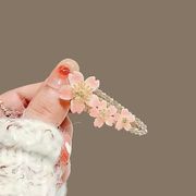 桜 ヘアクリップ  子供 レディース 髪飾り  ピンクの桜のヘアクリップ  ヘアピン  桜のアクセサリー