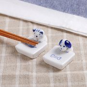 箸置き 陶器 子猫 子犬 和食器 可愛い 箸休 陶器テーブル 小物 卓上飾り物 日本風