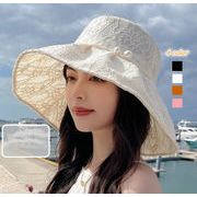 2024新作UVカット帽子 帽子 レディース 韓国 ツバ サンキャップ ハット 小顔効果 日よけ帽子
