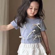 【2024最旬＆リボン】韓国風子供服 おしゃれ 半袖 TシャツORスカートORロングパンツ
