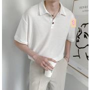 2022春夏新作 メンズ 男 カジュアル 半袖 ポロシャツ トップス Tシャツ インナー 2色 M-2XL