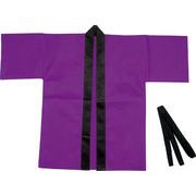 カラー不織布ハッピ　子供用　Ｊ　紫