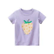 ブランドの子供服夏の新しい2024年の女の子の半袖Tシャツ卸売子供服