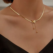 蝶のネックレス ステンレススチールゴールドメッキネックレス 女性のファッション 蝶のアクセサリー