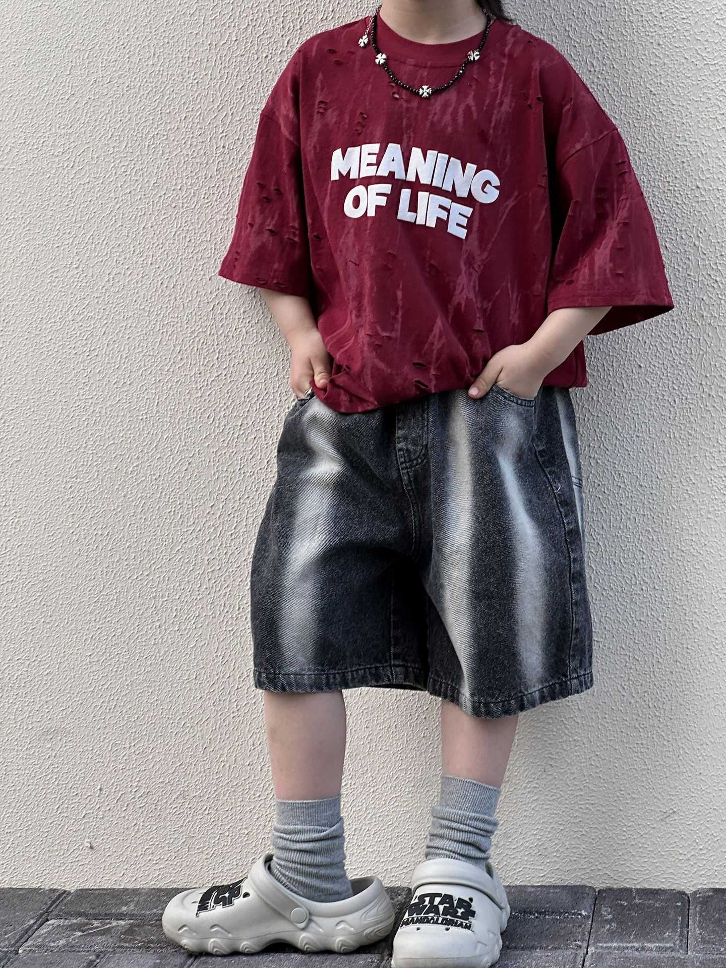 2024夏新作  ベビー服 韓国風子供服  男の子カジュアルパンツ 半ズボン  90cm-140cm