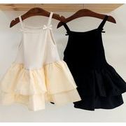 ワンピース 韓国子供服 キッズ  子供用のスカート  ワンピース  2024夏新作 袖なし 可愛い   70-120  2色