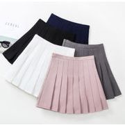 2024夏新作 韓国風子供服 子供用プリーツスカートA字スカート純色女の子用スカート