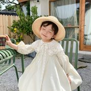 長袖ワンピース 女の子 ベビー 韓国子供服 お姫様 カワイイ レース フォーマル