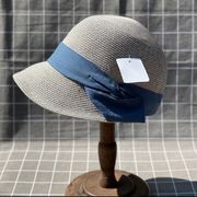 日系3色パープル春秋レディース和風シンプル夏新品帽子上品夏女性用帽子
