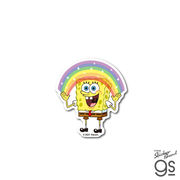 スポンジ・ボブ ダイカットミニステッカー RAINBOW キャラクター アメリカ アニメ SpongeBob SPO048