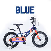 ★「K.I.K」KS高品質 子供用自転車 16インチ（ブルー）補助輪付き スタンド付 プロテクター付★